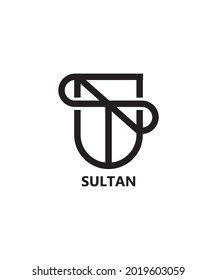 logo from the combination of the letters S U L T A and N