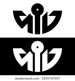 A logo with a combination of the letters SID, minimalist and modern