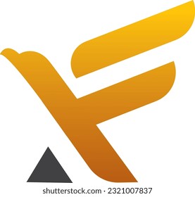logo combination made from initial A and F logo with falcon shaped, initial logo template
