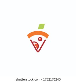 The logo is a combination of pizza + fruit