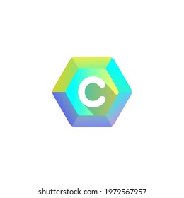 logo combination shape and letter. ready for print and digital