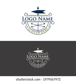 logo combination shape and letter. ready for print and digital