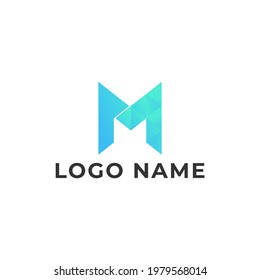 logo combination shape and letter. ready for print and digital
