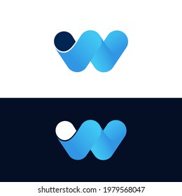 logo combination shape and letter. ready for print and digital