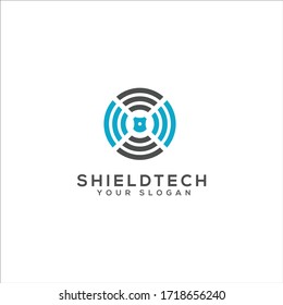 El logotipo es una señal y un escudo combinados.
