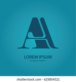 Logo combinations Letter A and A