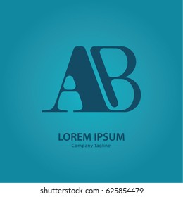 Logo combinations Letter A and B