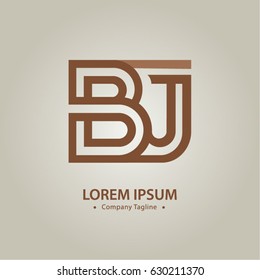 Logo combinations Letter B and J
