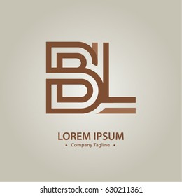 Logo combinations Letter B and L