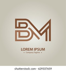 Logo combinations Letter B and M