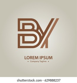 Logo combinations Letter B and Y