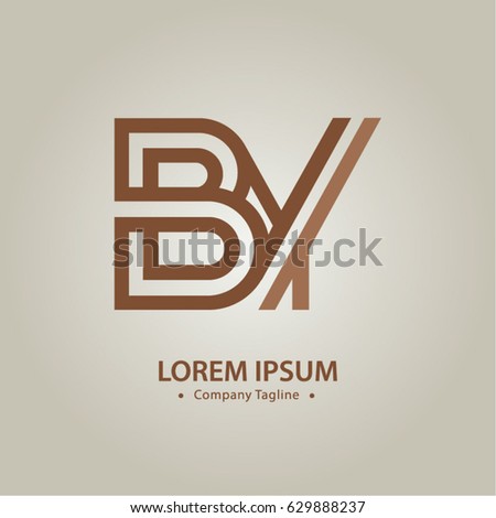 Logo combinations Letter B and Y