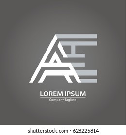 Logo combinations Letter A and E