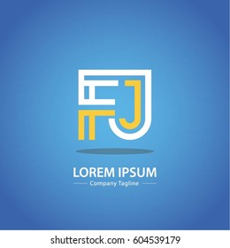 Logo combinations Letter F and J