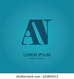 Logo combinations Letter A and N