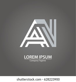 Logo combinations Letter A and N