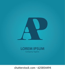 Logo combinations Letter A and P