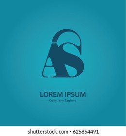 Logo combinations Letter A and S