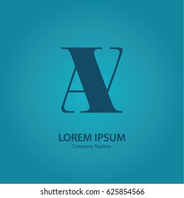 Logo combinations Letter A and V