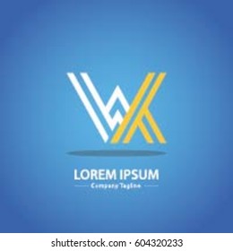 Logo combinations Letter W and K
