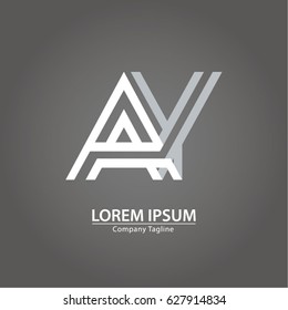 Logo combinations Letter A and Y