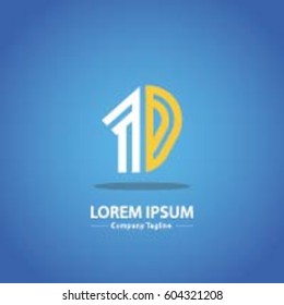 Logo combinations Number 1 and 0