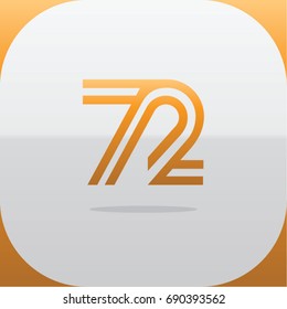 Logo combinations Number 7 and 2