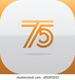 Logo combinations Number 7 and 5