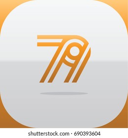 Logo combinations Number 7 and 9