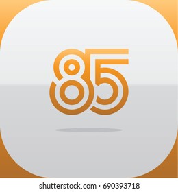 Logo combinations Number 8 and 5