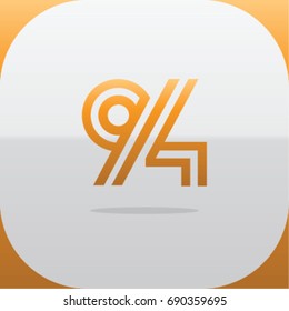 Logo combinations Number 9 and 4