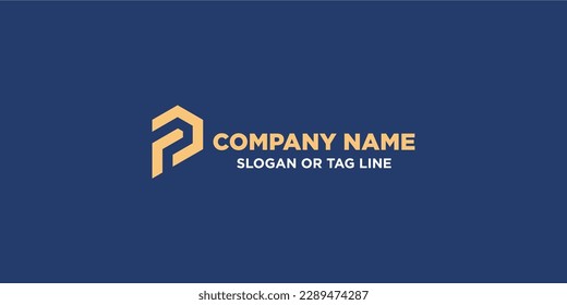 logo combined letter P and T