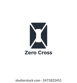 The logo combines a cross, a razor and the number zero.