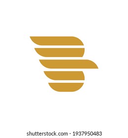 The logo combines: an eagle and the letter "B". Vector. 
