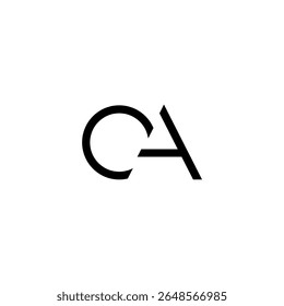 The logo combines the letters "C" and "A" with a modern and minimalist style. The letter "C" is depicted as an elegant curved shape, while the letter "A" is made with sharp and dynamic straight lines.