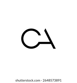 The logo combines the letters "C" and "A" with a modern and minimalist style. The letter "C" is depicted as an elegant curved shape, while the letter "A" is made with sharp and dynamic straight lines.