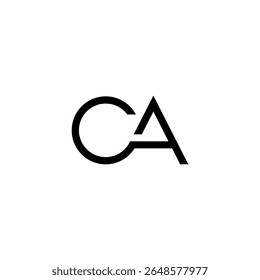 The logo combines the letters "C" and "A" with a modern and minimalist style. The letter "C" is depicted as an elegant curved shape, while the letter "A" is made with sharp and dynamic straight lines.