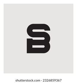 Ein Logo, das die Buchstaben B und S kombiniert. SB - Initialen oder Logo. S und B Monogramm. Vektordesign-Element oder -Symbol.