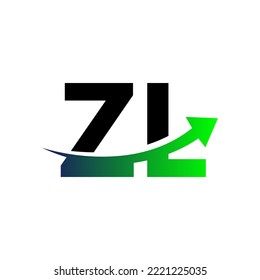logo comination company with arrow symbol