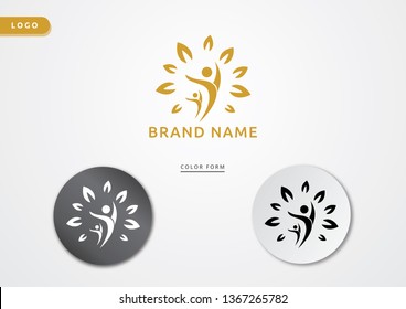 Logo , Communication ,family, Social Care, Kids, Sports, vector symbolic marks. - Vector