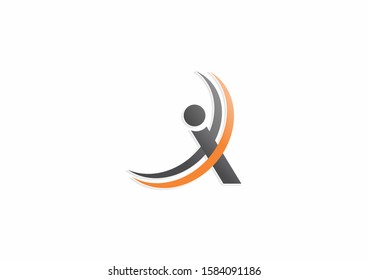 Logo Community Icon Element Template Design. Simple people logo