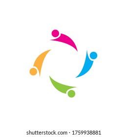 diseño de la ilustración del vector de la comunidad de logotipo