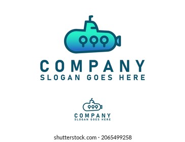 logo for companies related to the sea and submarines.