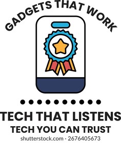 A logo for a company called Tech That Listens. The logo features a phone with a star on it