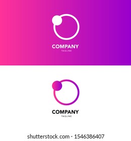 Logo Company Circle Purple Modern