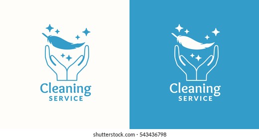 Logo for company cleaning service. Elements for the brand.
