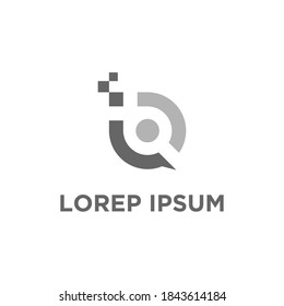 Empresa de logotipos digital, diseño de logotipos, vector 