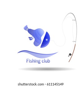 The logo of the company. Logo Fishing club