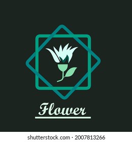 logo company in the flower blue