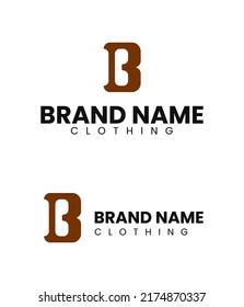 Logo Company Letter B Logo Apparel Stock Vector (Royalty Free ...